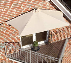 331774 Parasol de jardin semi-circulaire ONSHORE 160X100 cm