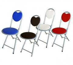 765030 Tabouret pliant CUORE DOLLY SILVERLINE en plusieur coloris  75 x 30 cm