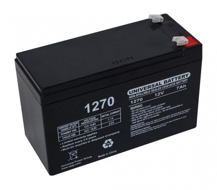 Batterie en plomb-acide 7Ah pour voitures électriques et scooter 12N7AH 12v
