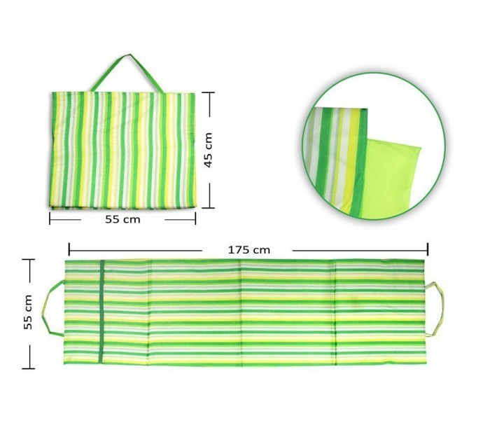 320112  Matelas confort ONSHORE Polyvalent Rembourré Plage ou camping 175X55