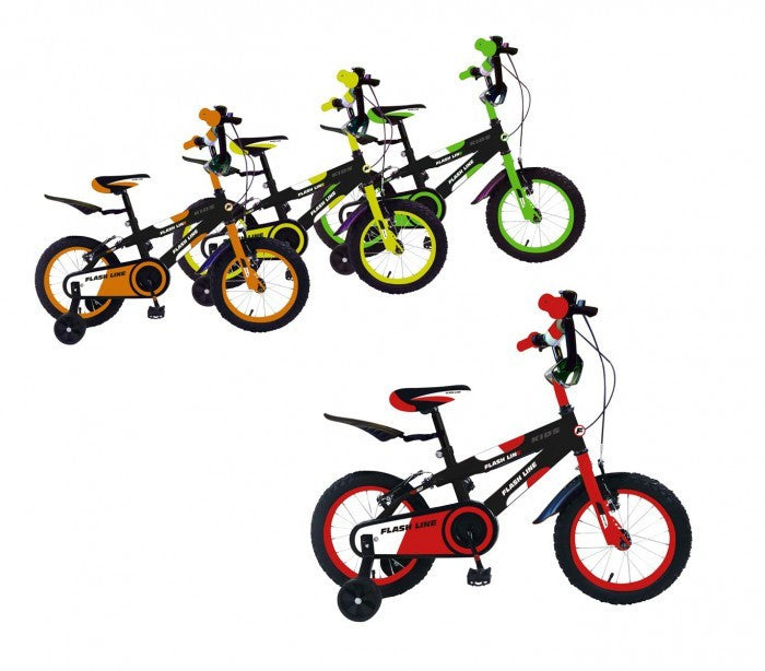  vélo enfant FLASH LINE taille  16 FLA16 pour les enfants de 4 à 7 ans