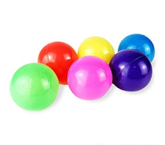  007244 Kit de 50 balles en plastique de 7 cm de différentes couleurs pour jouer