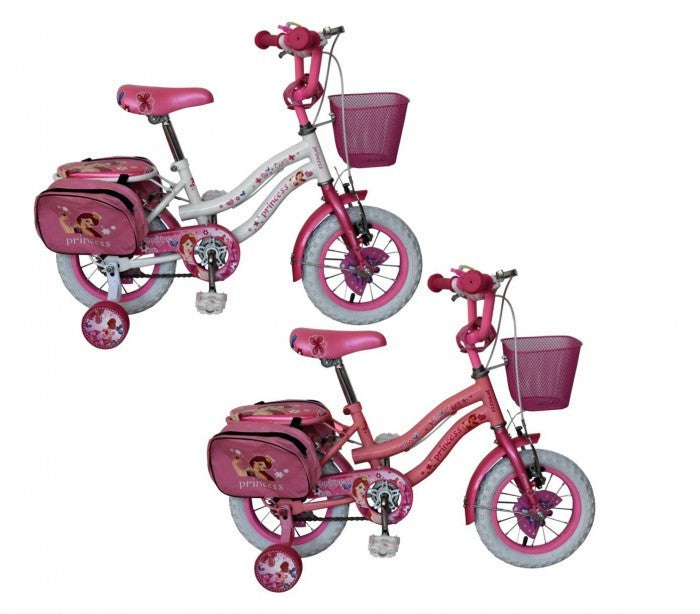  Vélo RS1211 pour filles Cadre PRINCESS taille 12 en acier âge 2 - 5 ans