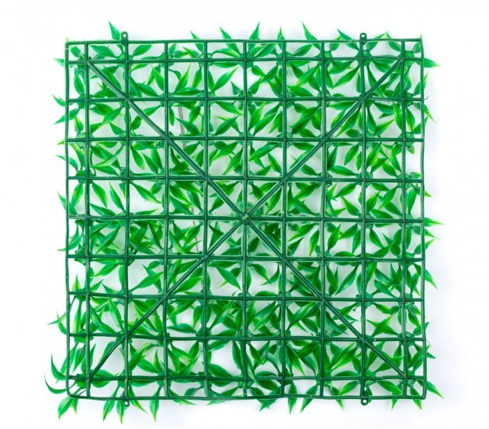 036392 Set de 16 Parcelle de gazon synthétique réaliste pour jardin 25x25 cm