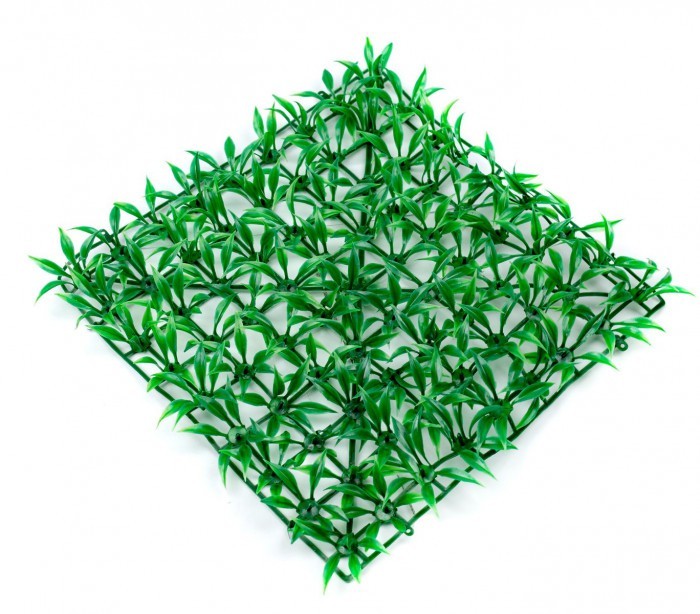 036392 Set de 16 Parcelle de gazon synthétique réaliste pour jardin 25x25 cm