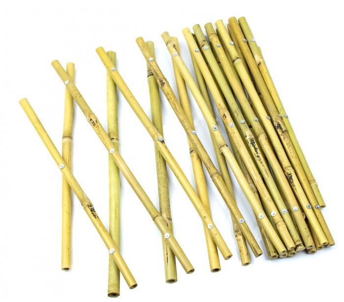 377505 Clôture en bambou extensible pour plantes ou support murale   30x240 cm