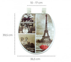 132333  Abattant WC UNIVERSEL Modèle PARIS  siège doux