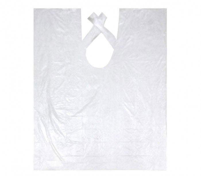 158998 Cape blanche jetable 90 x 110 cm pour salon de coiffurec