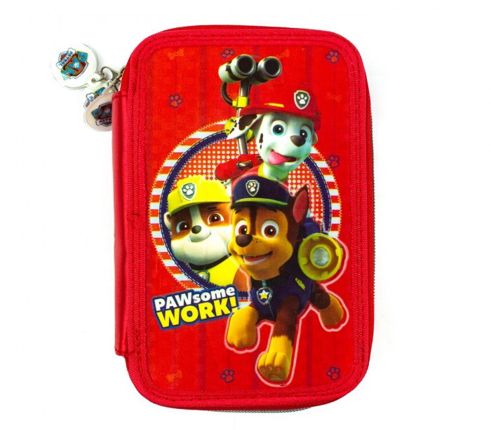 45553 Trousse coloré + Matériels 3 compartiments 43pcs  SCUOLA Paw Patrol
