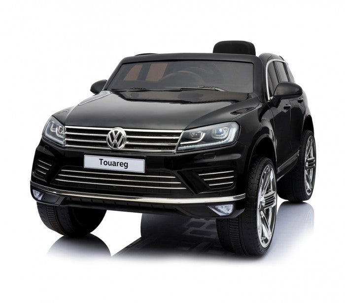 B81323 Voiture télécomandée enfant Suv VOLKSWAGEN Touareg siège cuir 12V lcd MP4