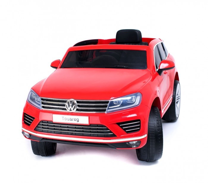 B81323 Voiture télécomandée enfant Suv VOLKSWAGEN Touareg siège cuir 12V lcd MP4