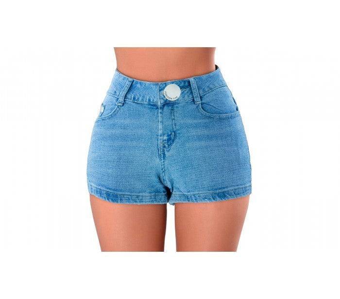 Short pour femmes en jeans FORBIDDEN ZONE effet moulant 