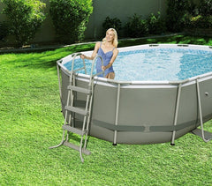 58330 Echelle Bestway pour piscines surélevées avec 3 marches 107 cm