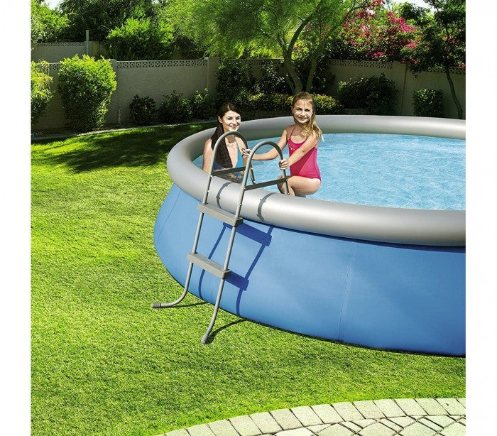 58430 Echelle Bestway pour piscines surélévées avec 2 barreaux 84 cm