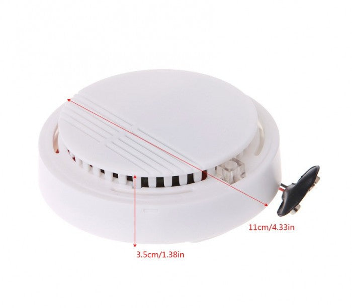 17330 Détecteur de fumée SMOKE ALARM rond automatique avec vis de fixation