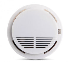 17330 Détecteur de fumée SMOKE ALARM rond automatique avec vis de fixation