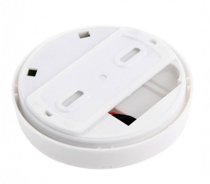 17330 Détecteur de fumée SMOKE ALARM rond automatique avec vis de fixation