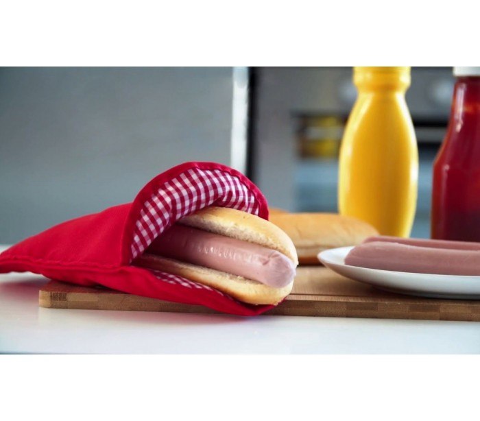 178019 Sac de cuisson de 1 ou 2 HOTDOGS au micro-ondes, prêt en une m
