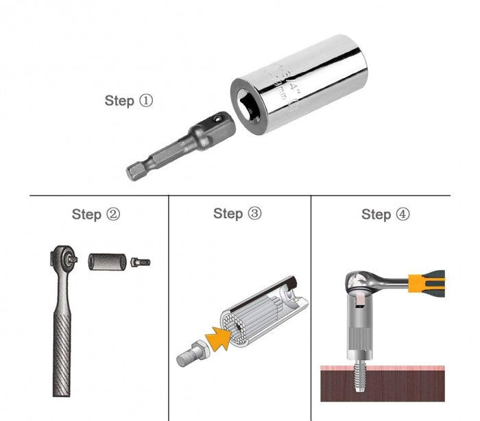 178873 Clé universelle GATOR GRIP POWER de 7 à 19 mm pour chaque boulon