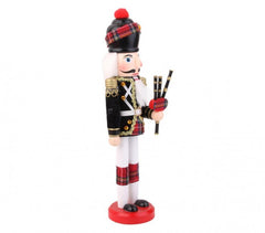 831003 Soldat décoratif CORNAMUSA 30 cm en bois peint à la main