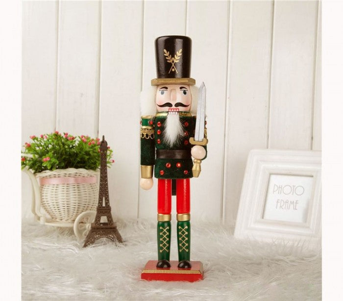 831027  Soldat décoratif  EPEE 30 cm en bois peint à la main