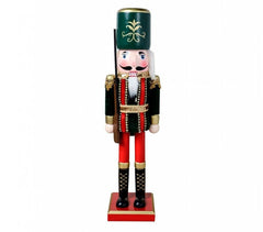 831034 Soldat décoratif  38 cm en bois peint à la main Rois differents modèles