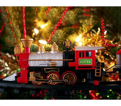 830082 Train de Noël à piles pour arbre de noël avec lumières et sons  75cm D