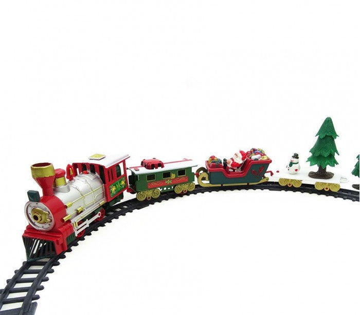 830082 Train de Noël à piles pour arbre de noël avec lumières et sons  75cm D