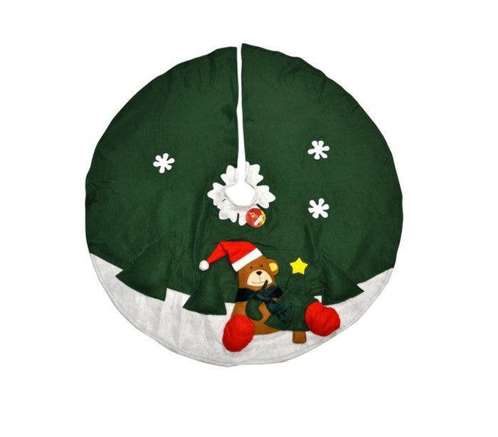030710 Couvre-pied de sapin de noël circulaire 100cm diamètre 2 modèles