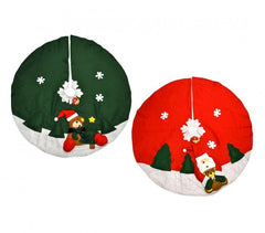 030710 Couvre-pied de sapin de noël circulaire 100cm diamètre 2 modèles