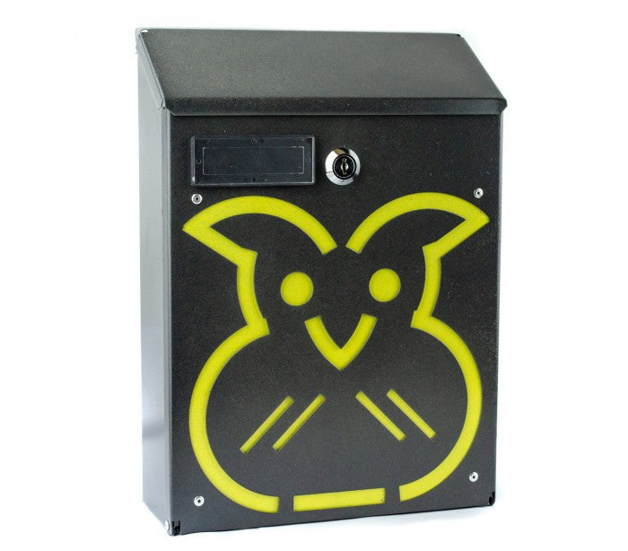 Boîte aux lettres Iron Grey Art 730d Hibou avec serrure 21X8X30 c