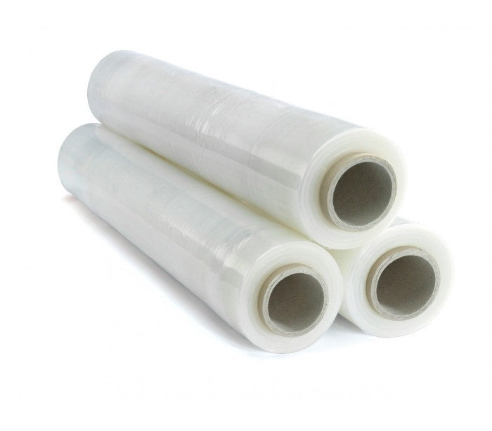Film plastique étirable manuel transparent 23 mm film 2.4 kg 500 mm