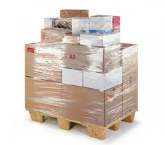 Pack de 6 Film plastique étirable manuel transparent 23 mm film 2.4 kg 500 mm