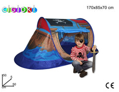 Tente de jeu bateau pirate 170 x 85 x 70 cm LINEA CIGIOCHI