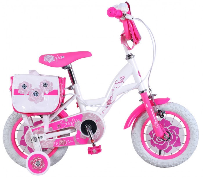 vélo pour fille 16" SOFIA avec cadre en acier âge de 4 à 8 ans