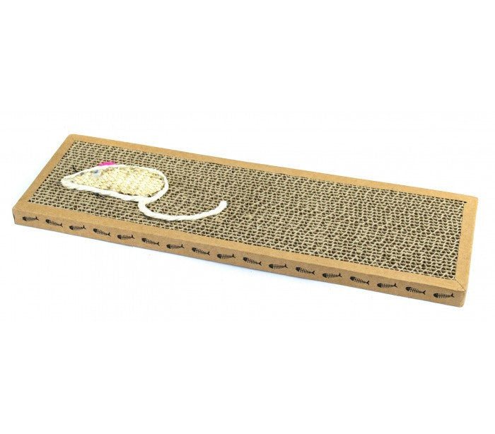 Grattoir NOBLEZA carton parfumé pour chats 38x12.5x2 cm MOUSE BOX