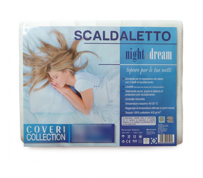 095928 Couverture chauffante Enrico Coveri  lit double 2 commandes 160x150cm