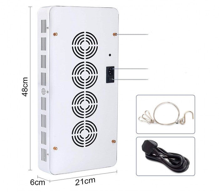 14918 lampe Led 2000W culture en intérieur pour serre 200LEDS de 10W  et crochet