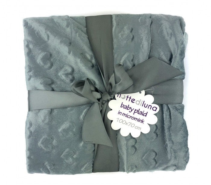 832189 Couverture bébé Nottediluna Baby très chaude avec des coeurs en velour