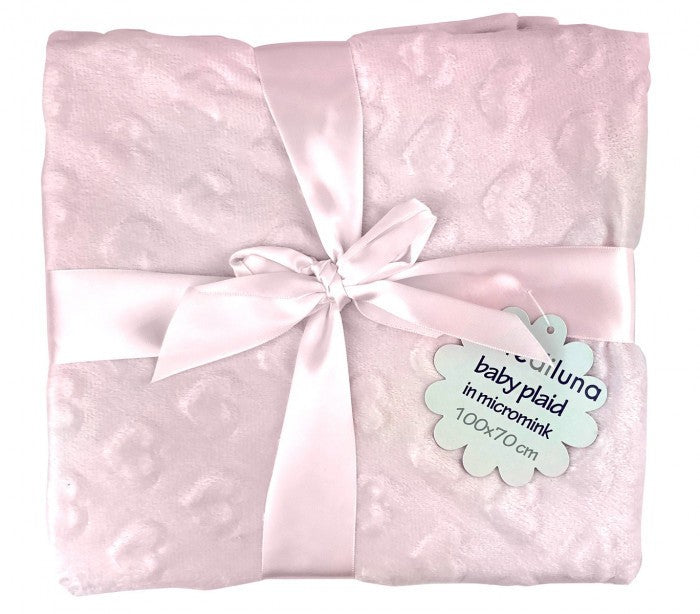 832189 Couverture bébé Nottediluna Baby très chaude avec des coeurs en velour