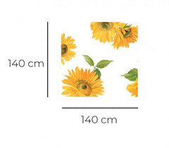 Dchome  Girasoles Blanco 385 7160 nappe en pvc haute qualit é 140x140 cm