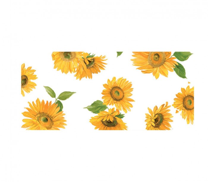 Dchome  Girasoles Blanco 385 7160nappe en pvc haute qualité 140x180 cm