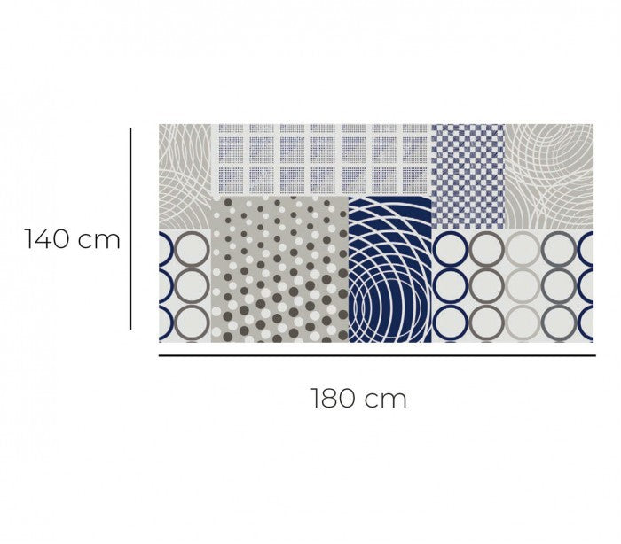 Dchome Figures plates 385 7176 nappe en pvc haute qualité 140x180 cm