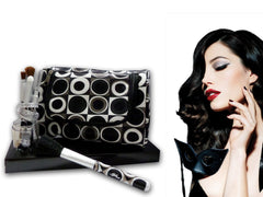 Set de 4 pinceaux de maquillage+ trousse de maquillage/Kit beauté- Mod POIS