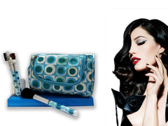 Set de 4 pinceaux de maquillage+ trousse de maquillage/Kit beauté- Mod POIS