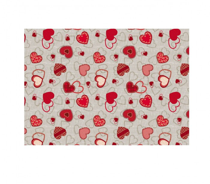 Dchome Love 385 7184 nappe en pvc haute qualité 140x275 cm