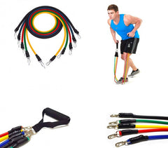 Ensemble de bandes élastiques et tendeurs pour entrainement et réhabilitation