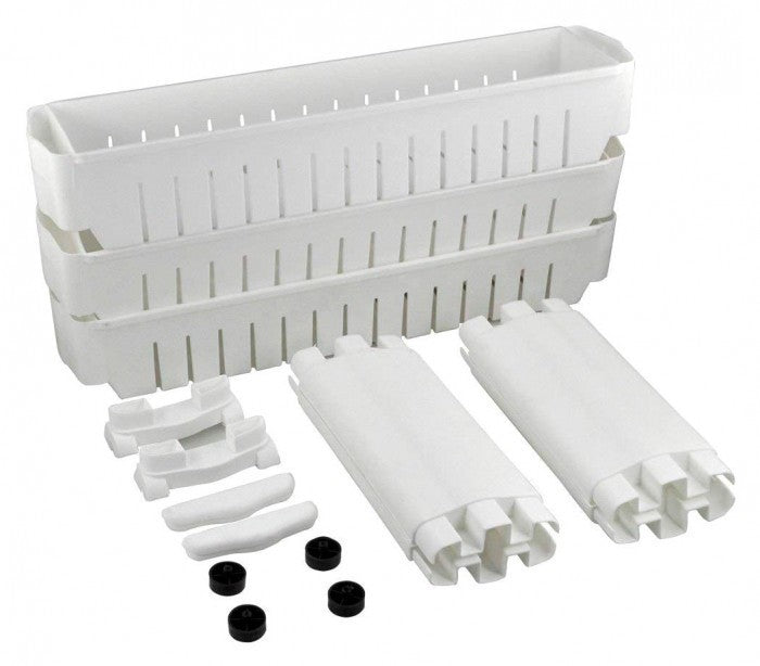 Organisateur de produits  avec roues 3 compartiments pour cuisine ou SDB