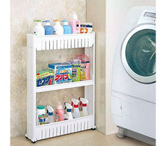 Organisateur de produits  avec roues 3 compartiments pour cuisine ou SDB