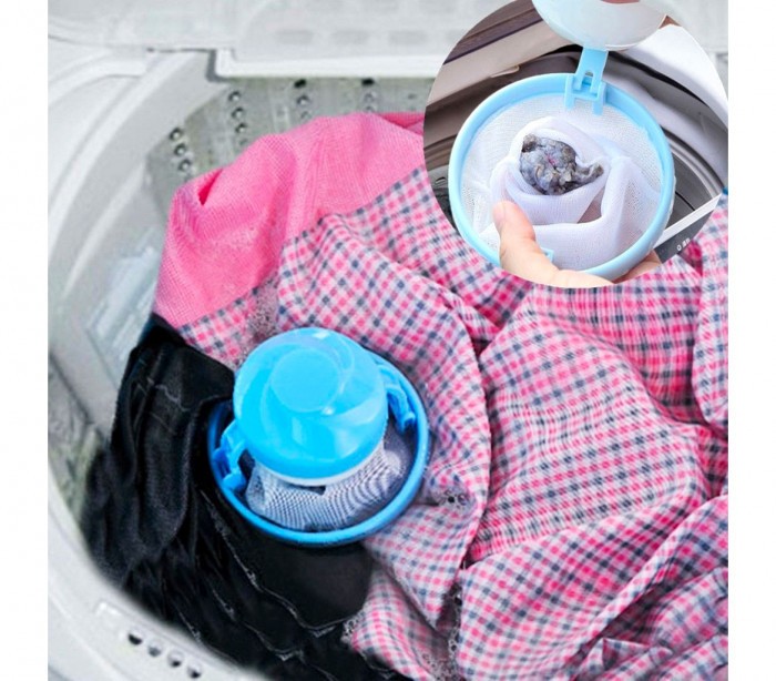 2 ou 4 Filtre pour machine à laver ramasse les détritus des vêtements